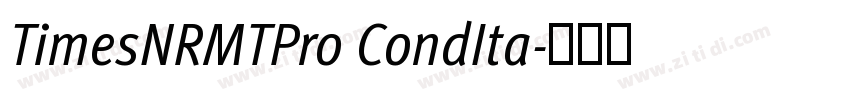 TimesNRMTPro CondIta字体转换